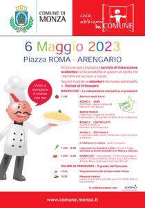 Evento in Piazza Roma 6 maggio 2023 – Cosa abbiamo in Comune – Buono così … la Ristorazione scolastica si presenta